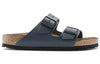 BirkenstockArizona Natural Leather Narrow Fit 'Blue'