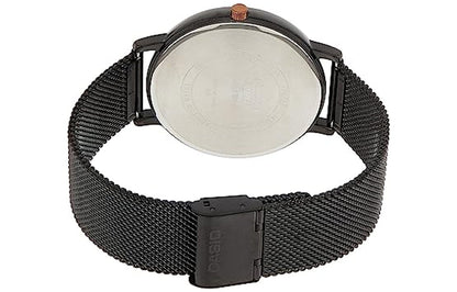 CASIOMen's  Dress Series Waterproof Quartz Dial 43mm Stainless Steel Strap Watch Mens Black Analog