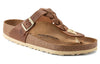 BirkenstockGizeh Braided Waxy Leather Narrow Fit Sandals 'Cognac'