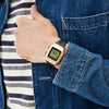 CASIOMen's  YOUTH Series STANDARD Series Street Sports waterproof Watch Strap Color Mens Gold Digital