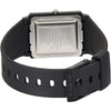 CASIOQuartz Waterproof White DialBlack Strap Mens WhiteBlack Analog