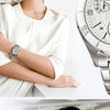 CASIOSHEEN Limited Edition Waterproof Stainless Steel Strap White Analog