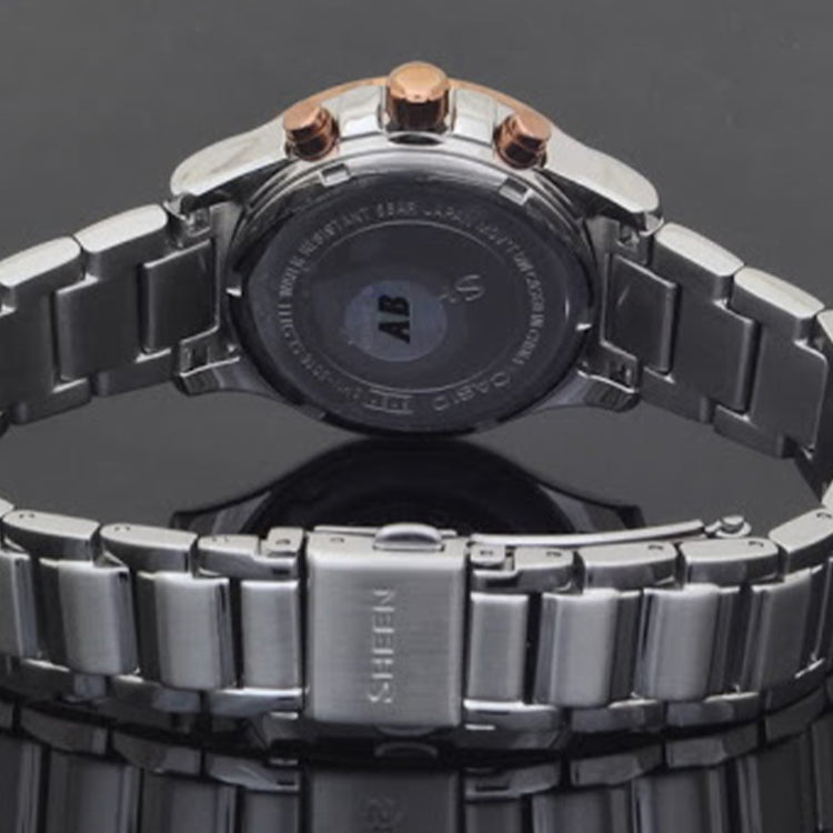 CASIOSHEEN Stainless Steel Strap Silver Analog