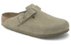BirkenstockBoston Suede Leather 'Faded Khaki'