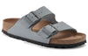 BirkenstockArizona Vegan Men Textile 'Stone Coin'