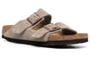 BirkenstockArizona Soft Footbed Suede Leather Narrow Fit Sandals 'Taupe'