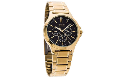 CASIOQuartz Waterproof Black Dial Mens Black Analog