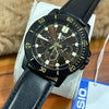 CASIOCasio Dress Classic Minimalistic Analog Watch 'Black Burgundy Gold'