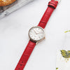 CASIOQuartz Waterproof SHEEN Sapphire Crystal Red Analog