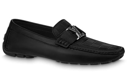 LOUIS VUITTON Monte Carlo Moccasin Shoes 'Black Plaid Top' 1ABFVC