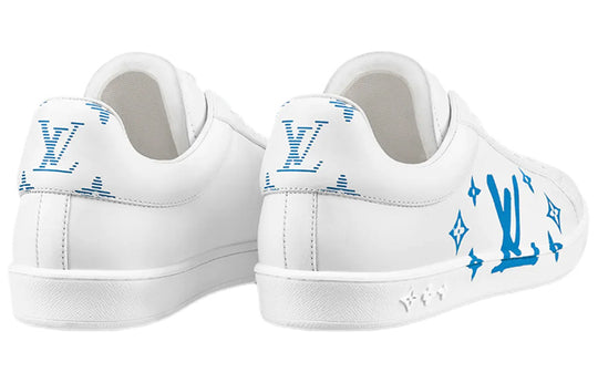 LOUIS VUITTON LV Luxembourg Samothrace Sneakers 'White with Blue' 1A9JDN