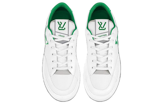 LOUIS VUITTON Charlie Sneakers 'White with Two Toned Green' 1ABM17