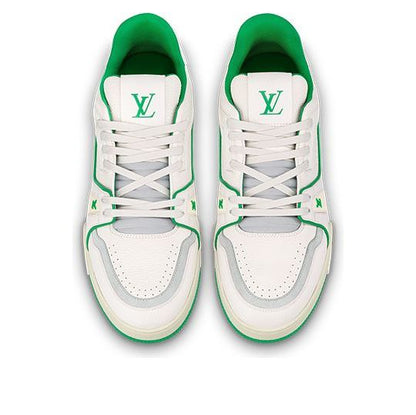 LOUIS VUITTON LV Trainer Sneakers 'White Green' 1ABFAU
