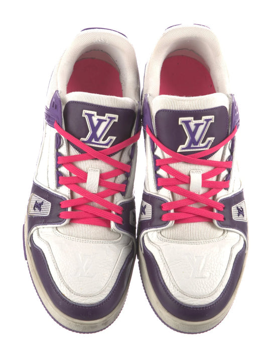 LOUIS VUITTON Trainer Sneakers 'White Purple' 1A8135