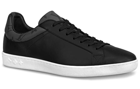 LOUIS VUITTON Luxembourg Sneakers 'Black with Monogram Collar' 1A80YV