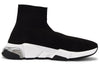 (WMNS) Balenciaga Speed Sneaker 'Clear Sole - Black' 607543W2DB61010
