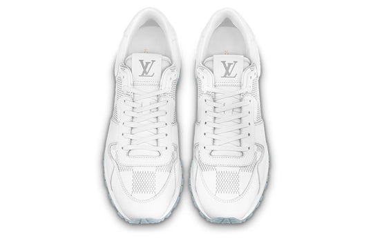 LOUIS VUITTON Run Away Sneakers 'White with Grey Plaid' 1AANML
