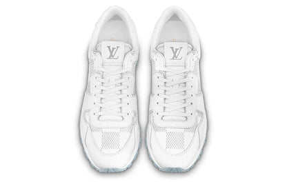 LOUIS VUITTON Run Away Sneakers 'White with Grey Plaid' 1AANML