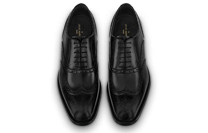LOUIS VUITTON Graduate Lace Up Shoes 'Black' 1A8XGE