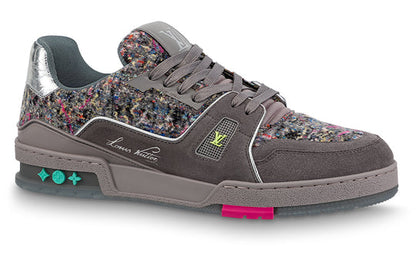 LOUIS VUITTON LV Trainers 'Grey with Colorful Mesh' 1A998B