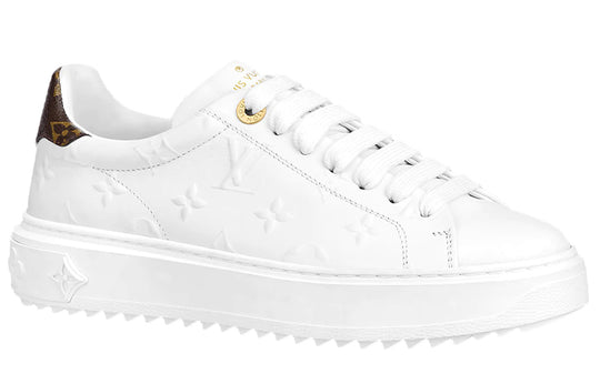 (WMNS) LOUIS VUITTON Time Out Sneakers 'White with White Monogram' 1A9HBT