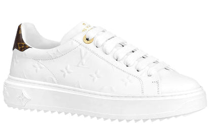 (WMNS) LOUIS VUITTON Time Out Sneakers 'White with White Monogram' 1A9HBT