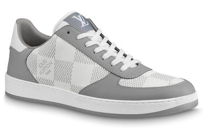 LOUIS VUITTON LV Rivoli Sneakers 'Grey with Plaid' 1A9ZEO