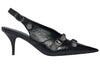 (WMNS) Balenciaga Cagole Slingback 70mm Pumps 'Black' 714251WAD4E1081