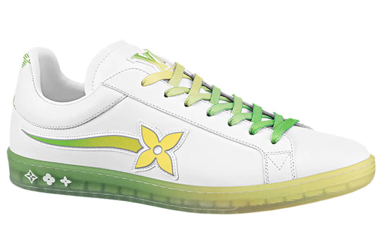 LOUIS VUITTON Luxembourg Samothrace Trainers 'White yellow Green' 1A9G2L