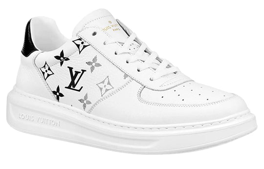 LOUIS VUITTON Beverly Hills Sneakers 'White with Grey Black Monogram' 1A8F0T