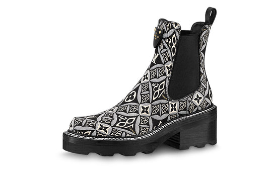 (WMNS) LOUIS VUITTON Beaubourg Ankle Chelsea Boots 'Black' 1A8UNL