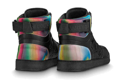 LOUIS VUITTON Rivoli Ankle Sneakers 'Black with Iridescent Back' Rivoli 1A7S7