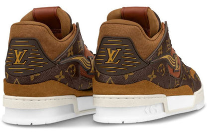 LOUIS VUITTON Trainer Ankle Sneakers 'Brown Monogram' 1A8A9S
