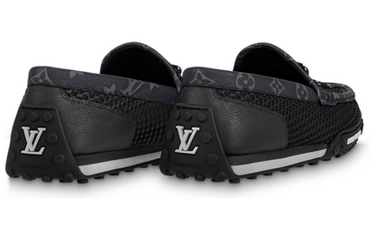 LOUIS VUITTON Racer Moccasins Shoes 'Black' 1AAQVV