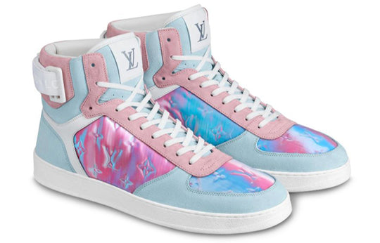 LOUIS VUITTON Rivoli Ankle Sneakers 'Blue Pink' 1A5HEP
