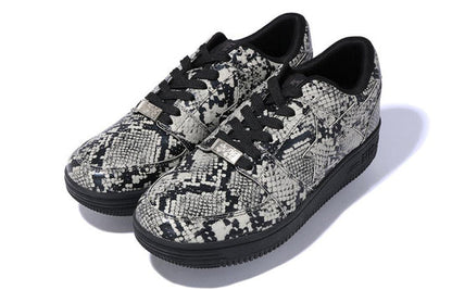 A BATHING APE Bape Sta Low 'Snakeskin Grey' 1G30-191-013-LTB