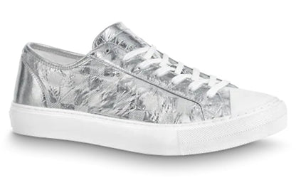 LOUIS VUITTON Tattoo Sneakers 'Silver Plaid Monogram' 1A90FV