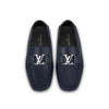 LOUIS VUITTON Monte Carlo Moccasin Shoes 'Navy with Monogram Collar' 1AANP0
