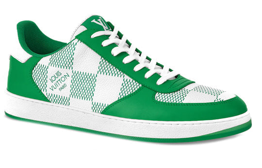 LOUIS VUITTON LV Rivoli Sneakers 'Green with Plaid' 1A9ZFK
