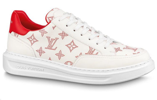 LOUIS VUITTON Beverly Hills Sneakers 'White Red Monogram' 1ABMCP