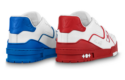 LOUIS VUITTON LV Trainer Sneakers 'White Blue Red' 1ABG7E