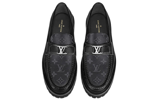 LOUIS VUITTON Major Loafers 'Black Monogram'  1A8YIO