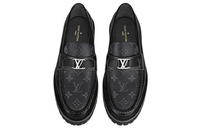 LOUIS VUITTON Major Loafers 'Black Monogram'  1A8YIO