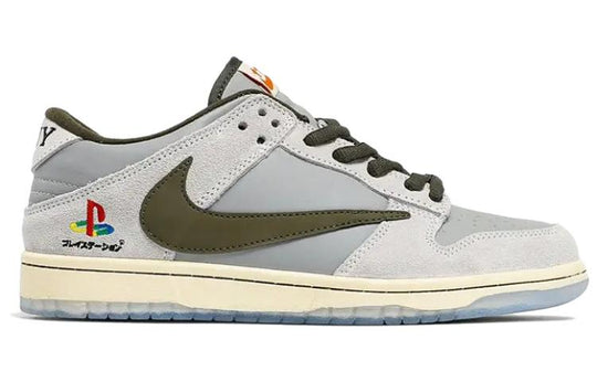 Nike x Travis Scott x PlayStation Dunk Low 'Grey White' DA1638-100