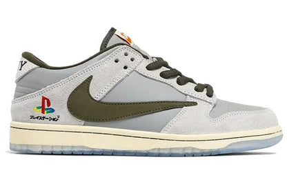 Nike x Travis Scott x PlayStation Dunk Low 'Grey White' DA1638-100