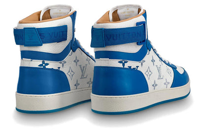 LOUIS VUITTON LV Rivoli Ankle Sneakers 'White Blue' 1A5E