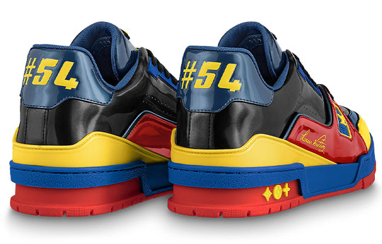 LOUIS VUITTON Trainers 'Black Yellow Blue' 1A9JU2