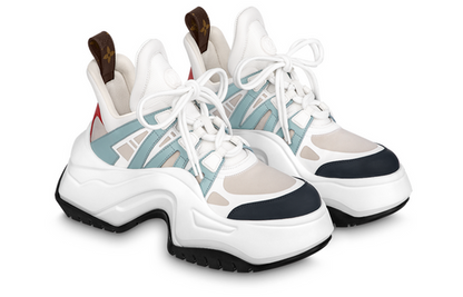 (WMNS) LOUIS VUITTON Archlight 2.0 Platform Sneakers 'White Beige Blue' 1ABIHW
