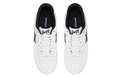(WMNS) A BATHING APE x jjjjound Bape Sta Low 'Black White' 1I73-291-911-BLCKWHITE