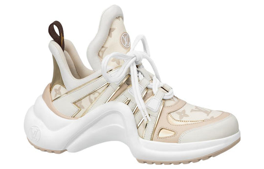 (WMNS) LOUIS VUITTON LV Archlight Sneakers 'Beige Monogram Gold' 1ABHQ5
